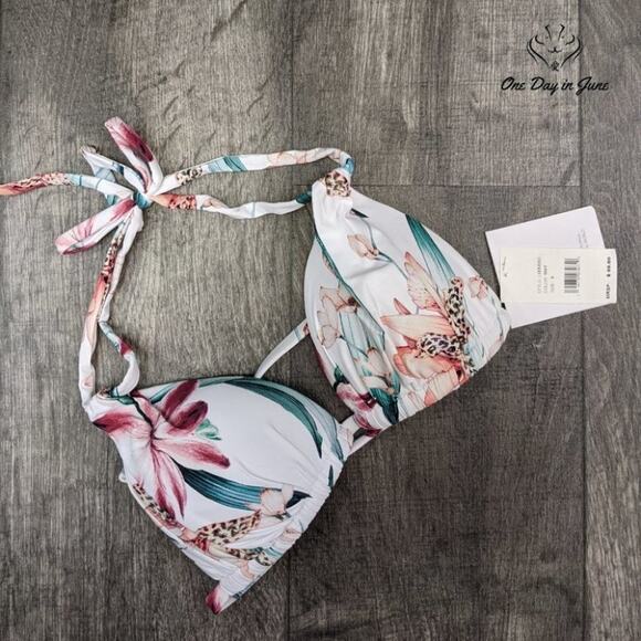 La Blanca Flyaway Halter Bra Bikini Top Swimsuit Size 0 - Picture 3 of 3